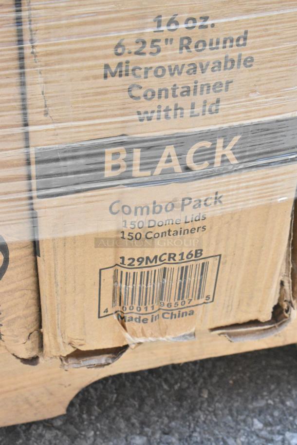 38 BRAND NEW SCRATCH AND DENT! Items Including 130BKFKSNSPH Choice Black Heavy Weight Wrapped Polystyrene Plastic Cutlery Pack with Napkin and Salt and Pepper Packets - 500/Case, 346BKFSNSPM Choice Medium Weight Black Wrapped Polypropylene Plastic Cutlery Set with Napkin and Salt and Pepper Packets - 250/Case, 128HDLDBULK Choice Heavy Duty Microwavable Translucent Plastic Deli Container Lid - 480/Case, 966UPWIDEKFT-500 OneUp by Choice Kraft 2-Ply Wide Interfold 6 1/2" x 8 1/2" Dispenser Napkin - 6000/Case, 433L32C Choice Quart Size Natural Kraft Paper Bag - 500/Case, 129MCR16B Choice 16 oz. Black 6 1/4" Round Microwavable Heavy Weight Container with Lid - 150/Case, Dart 95HT1R 9 1/2" x 9" x 3" White Foam Square Take Out Container with Hinged Lid, 128HD16COMBO Choice Heavy Duty 16 oz. Microwavable Translucent Plastic Deli Container and Lid Combo Pack - 240/Case, 347RPBD10WHG Visions 10" White Plastic Plate with Gold Bands - 120/Case, 502334016CL Lavex 33 Gallon 16 Micron 33" x 40" High Density Janitorial Can Liner / Trash Bag - 250/Case, 500CC16PLA EcoChoice 16 oz. PLA Compostable Plastic Cold Cup - 1000/Case, 129MCR24B Choice 24 oz. Black Round Microwavable Heavy Weight Container with Lid 7 1/4" - 150/Case. 38 Times Your Bid! - Image 12 of 22