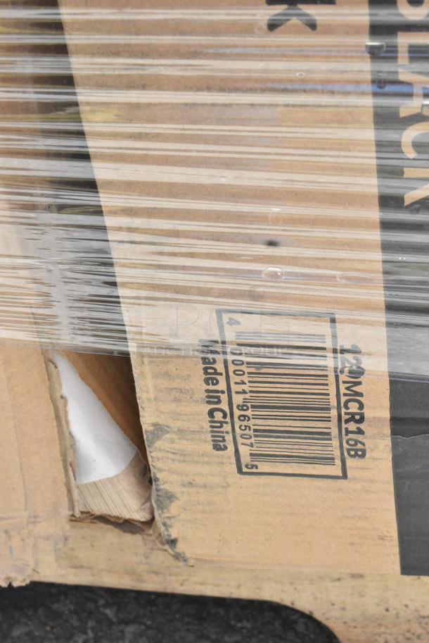 38 BRAND NEW SCRATCH AND DENT! Items Including 130BKFKSNSPH Choice Black Heavy Weight Wrapped Polystyrene Plastic Cutlery Pack with Napkin and Salt and Pepper Packets - 500/Case, 346BKFSNSPM Choice Medium Weight Black Wrapped Polypropylene Plastic Cutlery Set with Napkin and Salt and Pepper Packets - 250/Case, 128HDLDBULK Choice Heavy Duty Microwavable Translucent Plastic Deli Container Lid - 480/Case, 966UPWIDEKFT-500 OneUp by Choice Kraft 2-Ply Wide Interfold 6 1/2" x 8 1/2" Dispenser Napkin - 6000/Case, 433L32C Choice Quart Size Natural Kraft Paper Bag - 500/Case, 129MCR16B Choice 16 oz. Black 6 1/4" Round Microwavable Heavy Weight Container with Lid - 150/Case, Dart 95HT1R 9 1/2" x 9" x 3" White Foam Square Take Out Container with Hinged Lid, 128HD16COMBO Choice Heavy Duty 16 oz. Microwavable Translucent Plastic Deli Container and Lid Combo Pack - 240/Case, 347RPBD10WHG Visions 10" White Plastic Plate with Gold Bands - 120/Case, 502334016CL Lavex 33 Gallon 16 Micron 33" x 40" High Density Janitorial Can Liner / Trash Bag - 250/Case, 500CC16PLA EcoChoice 16 oz. PLA Compostable Plastic Cold Cup - 1000/Case, 129MCR24B Choice 24 oz. Black Round Microwavable Heavy Weight Container with Lid 7 1/4" - 150/Case. 38 Times Your Bid! - Image 13 of 22