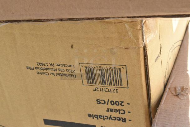 22 BRAND NEW SCRATCH AND DENT! Items Including 485UJ7PLABK EcoChoice 7 3/4" Black Jumbo Compostable Unwrapped PLA Straw - 9600/Case, 127CH12F: CONTAINER HINGED DELI, CHOICE CLEAR 12OZ DOME LID, 128HD12COMBO Choice Heavy Duty 12 oz. Microwavable Translucent Plastic Deli Container and Lid Combo Pack - 240/Case, 394365XL Noble Products Powder-Free Disposable Vinyl Gloves for Foodservice - 1000/Case, 127CH12F CONTAINER HINGED DELI, CHOICE CLEAR 12OZ DOME LID, 760SOUP8KPA Choice 8 oz. Kraft Poly-Coated Paper Food Cup with Vented Paper Lid - 250/Case, 500TW10 Choice 10 oz. Translucent Thin Wall Plastic Cold Cup - 2500/Case, 129MCR32B Choice 32 oz. Black Round Microwavable Heavy Weight Container with Lid 7 1/4" - 150/Case, Dart 12J12 12 oz. White Customizable Foam Cup, 347TCL9 Choice 9 oz. Clear Disposable Plastic Tumbler - 500/Case. 22 Times Your Bid! - Image 6 of 17