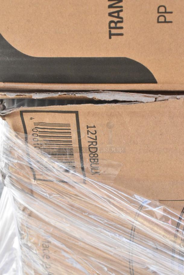 22 BRAND NEW SCRATCH AND DENT! Items Including 485UJ7PLABK EcoChoice 7 3/4" Black Jumbo Compostable Unwrapped PLA Straw - 9600/Case, 127CH12F: CONTAINER HINGED DELI, CHOICE CLEAR 12OZ DOME LID, 128HD12COMBO Choice Heavy Duty 12 oz. Microwavable Translucent Plastic Deli Container and Lid Combo Pack - 240/Case, 394365XL Noble Products Powder-Free Disposable Vinyl Gloves for Foodservice - 1000/Case, 127CH12F CONTAINER HINGED DELI, CHOICE CLEAR 12OZ DOME LID, 760SOUP8KPA Choice 8 oz. Kraft Poly-Coated Paper Food Cup with Vented Paper Lid - 250/Case, 500TW10 Choice 10 oz. Translucent Thin Wall Plastic Cold Cup - 2500/Case, 129MCR32B Choice 32 oz. Black Round Microwavable Heavy Weight Container with Lid 7 1/4" - 150/Case, Dart 12J12 12 oz. White Customizable Foam Cup, 347TCL9 Choice 9 oz. Clear Disposable Plastic Tumbler - 500/Case. 22 Times Your Bid! - Image 11 of 17