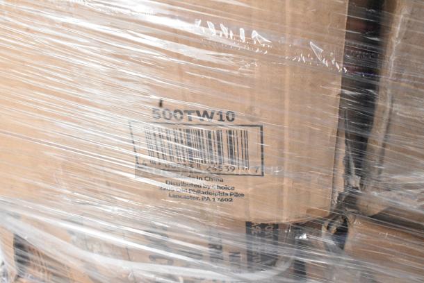 22 BRAND NEW SCRATCH AND DENT! Items Including 485UJ7PLABK EcoChoice 7 3/4" Black Jumbo Compostable Unwrapped PLA Straw - 9600/Case, 127CH12F: CONTAINER HINGED DELI, CHOICE CLEAR 12OZ DOME LID, 128HD12COMBO Choice Heavy Duty 12 oz. Microwavable Translucent Plastic Deli Container and Lid Combo Pack - 240/Case, 394365XL Noble Products Powder-Free Disposable Vinyl Gloves for Foodservice - 1000/Case, 127CH12F CONTAINER HINGED DELI, CHOICE CLEAR 12OZ DOME LID, 760SOUP8KPA Choice 8 oz. Kraft Poly-Coated Paper Food Cup with Vented Paper Lid - 250/Case, 500TW10 Choice 10 oz. Translucent Thin Wall Plastic Cold Cup - 2500/Case, 129MCR32B Choice 32 oz. Black Round Microwavable Heavy Weight Container with Lid 7 1/4" - 150/Case, Dart 12J12 12 oz. White Customizable Foam Cup, 347TCL9 Choice 9 oz. Clear Disposable Plastic Tumbler - 500/Case. 22 Times Your Bid! - Image 13 of 17