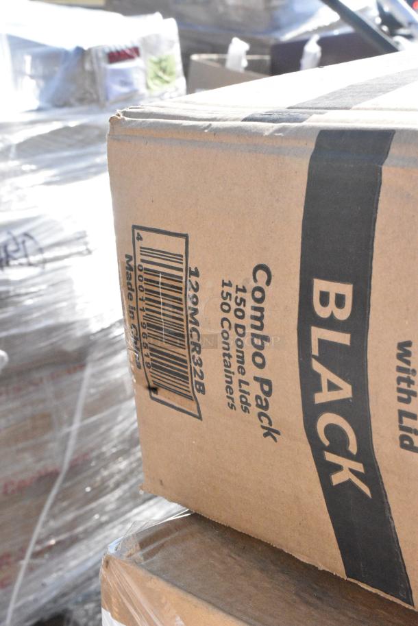 22 BRAND NEW SCRATCH AND DENT! Items Including 485UJ7PLABK EcoChoice 7 3/4" Black Jumbo Compostable Unwrapped PLA Straw - 9600/Case, 127CH12F: CONTAINER HINGED DELI, CHOICE CLEAR 12OZ DOME LID, 128HD12COMBO Choice Heavy Duty 12 oz. Microwavable Translucent Plastic Deli Container and Lid Combo Pack - 240/Case, 394365XL Noble Products Powder-Free Disposable Vinyl Gloves for Foodservice - 1000/Case, 127CH12F CONTAINER HINGED DELI, CHOICE CLEAR 12OZ DOME LID, 760SOUP8KPA Choice 8 oz. Kraft Poly-Coated Paper Food Cup with Vented Paper Lid - 250/Case, 500TW10 Choice 10 oz. Translucent Thin Wall Plastic Cold Cup - 2500/Case, 129MCR32B Choice 32 oz. Black Round Microwavable Heavy Weight Container with Lid 7 1/4" - 150/Case, Dart 12J12 12 oz. White Customizable Foam Cup, 347TCL9 Choice 9 oz. Clear Disposable Plastic Tumbler - 500/Case. 22 Times Your Bid! - Image 14 of 17