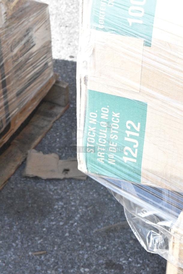 22 BRAND NEW SCRATCH AND DENT! Items Including 485UJ7PLABK EcoChoice 7 3/4" Black Jumbo Compostable Unwrapped PLA Straw - 9600/Case, 127CH12F: CONTAINER HINGED DELI, CHOICE CLEAR 12OZ DOME LID, 128HD12COMBO Choice Heavy Duty 12 oz. Microwavable Translucent Plastic Deli Container and Lid Combo Pack - 240/Case, 394365XL Noble Products Powder-Free Disposable Vinyl Gloves for Foodservice - 1000/Case, 127CH12F CONTAINER HINGED DELI, CHOICE CLEAR 12OZ DOME LID, 760SOUP8KPA Choice 8 oz. Kraft Poly-Coated Paper Food Cup with Vented Paper Lid - 250/Case, 500TW10 Choice 10 oz. Translucent Thin Wall Plastic Cold Cup - 2500/Case, 129MCR32B Choice 32 oz. Black Round Microwavable Heavy Weight Container with Lid 7 1/4" - 150/Case, Dart 12J12 12 oz. White Customizable Foam Cup, 347TCL9 Choice 9 oz. Clear Disposable Plastic Tumbler - 500/Case. 22 Times Your Bid! - Image 16 of 17