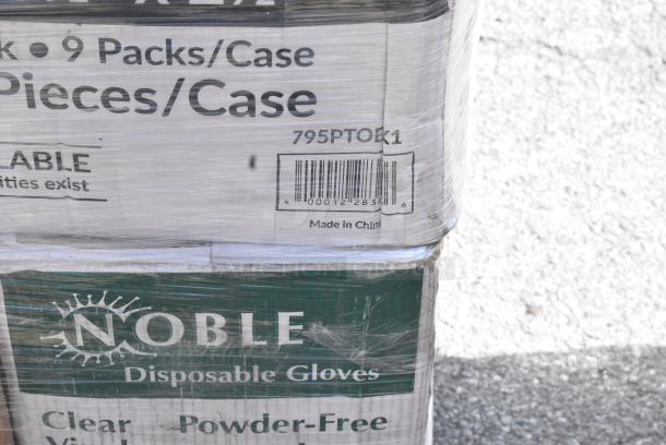 35 BRAND NEW SCRATCH AND DENT! Items Including 795PTOBK1 Choice Black Microwavable Folded Paper #1 Take-Out Container 4 3/8" x 3 1/2" x 2 1/2" - 450/Case, 5002DNAP Choice 15" x 17" Burgundy 2-Ply Customizable Paper Dinner Napkin - 1000/Case, 394365L Noble Products Powder-Free Disposable Clear Vinyl Gloves for Foodservice - Large - 1000/Case, 500TW7 Choice 7 oz. Translucent Thin Wall Plastic Cold Cup - 2500/Case, 130BKFKSNSPX500 Choice Black Extra Heavy Weight Wrapped Polystyrene Plastic Cutlery Pack with Napkin and Salt and Pepper Packets - 500/Case, 4 Box Affex BN1000A Beverage Napkin, 760VP4KR Carnival King Kraft 24 oz. Popcorn Cup. 35 Times Your Bid! - Image 8 of 17