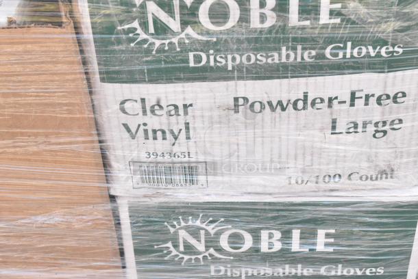 35 BRAND NEW SCRATCH AND DENT! Items Including 795PTOBK1 Choice Black Microwavable Folded Paper #1 Take-Out Container 4 3/8" x 3 1/2" x 2 1/2" - 450/Case, 5002DNAP Choice 15" x 17" Burgundy 2-Ply Customizable Paper Dinner Napkin - 1000/Case, 394365L Noble Products Powder-Free Disposable Clear Vinyl Gloves for Foodservice - Large - 1000/Case, 500TW7 Choice 7 oz. Translucent Thin Wall Plastic Cold Cup - 2500/Case, 130BKFKSNSPX500 Choice Black Extra Heavy Weight Wrapped Polystyrene Plastic Cutlery Pack with Napkin and Salt and Pepper Packets - 500/Case, 4 Box Affex BN1000A Beverage Napkin, 760VP4KR Carnival King Kraft 24 oz. Popcorn Cup. 35 Times Your Bid! - Image 9 of 17