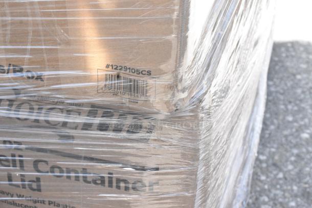 34 BRAND NEW SCRATCH AND DENT! Items Including 760WY9LT Lavex 9 oz. Translucent, Individually Wrapped Cups - 1000/Case, 433CARRIER4 CARRIER CUP-4 PULP STD300 CUP 8-32oz, BIO/COMP, 5013339 Lavex Li'l Herc 33 Gallon 1.2 Mil 33" x 39" Low Density Medium-Duty Black Trash Bag / Can Liner - 100/Case, 128HD16COMBO Choice Heavy Duty 16 oz. Microwavable Translucent Plastic Deli Container and Lid Combo Pack - 240/Case, 1229105CS Choice 9" x 10 3/4" Food Service Interfolded Pop-Up Foil Sheets - 3000/Case, 966TALLFLDB Choice White Tall-Fold 6" x 13" Dispenser Napkin - 8000/Case, 347RP9CL Visions 9" Clear Plastic Plate - 240/Case. 34 Times Your Bid! - Image 12 of 16