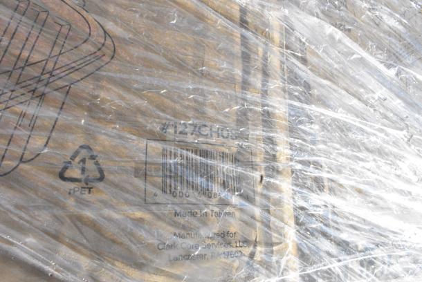 35 BRAND NEW SCRATCH AND DENT! Items Including 130BKFKSNSPH Choice Black Heavy Weight Wrapped Polystyrene Plastic Cutlery Pack with Napkin and Salt and Pepper Packets - 500/Case, Sabert 54160B50 Bowl2 Clear Dome Lid for 80 oz. and 160 oz. Square Bowls - 50/Case, 795PTOWHT8 Choice White Microwavable Folded Paper #8 Take-Out Container 6" x 4 3/4" x 2 1/2" - 300/Case, 129MCR24B T-Out 24oz Micro RND BLK Combo 150, 500L1020 Choice White Hot Paper Cup Travel Lid for 10-24 oz. Standard Cups and 8 oz. Squat Cups - 1000/Case, 127CH08 Choice 8 oz. Clear RPET Hinged Deli Container with Lid- 200/Case. 35 Times Your Bid! - Image 13 of 15