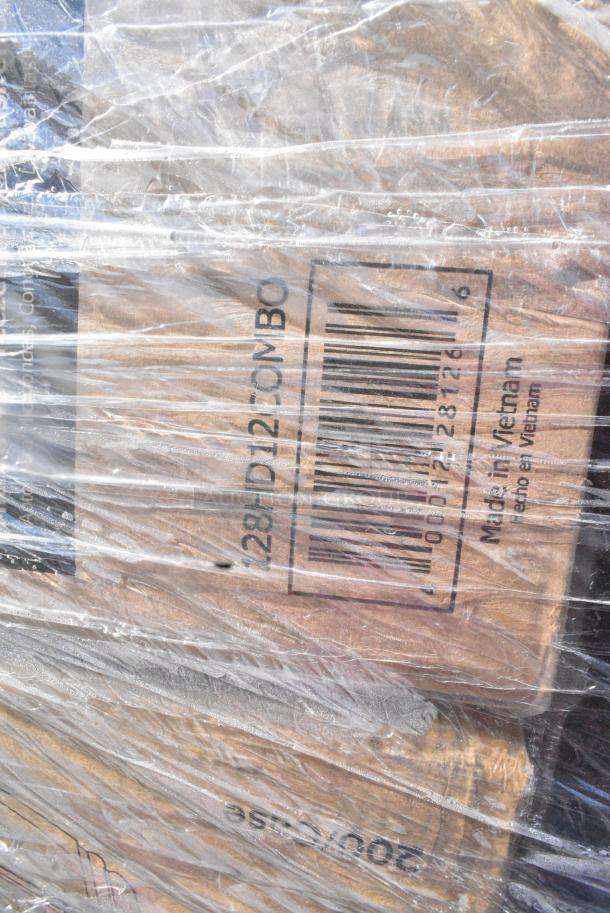 35 BRAND NEW SCRATCH AND DENT! Items Including 130BKFKSNSPH Choice Black Heavy Weight Wrapped Polystyrene Plastic Cutlery Pack with Napkin and Salt and Pepper Packets - 500/Case, Sabert 54160B50 Bowl2 Clear Dome Lid for 80 oz. and 160 oz. Square Bowls - 50/Case, 795PTOWHT8 Choice White Microwavable Folded Paper #8 Take-Out Container 6" x 4 3/4" x 2 1/2" - 300/Case, 129MCR24B T-Out 24oz Micro RND BLK Combo 150, 500L1020 Choice White Hot Paper Cup Travel Lid for 10-24 oz. Standard Cups and 8 oz. Squat Cups - 1000/Case, 127CH08 Choice 8 oz. Clear RPET Hinged Deli Container with Lid- 200/Case. 35 Times Your Bid! - Image 14 of 15