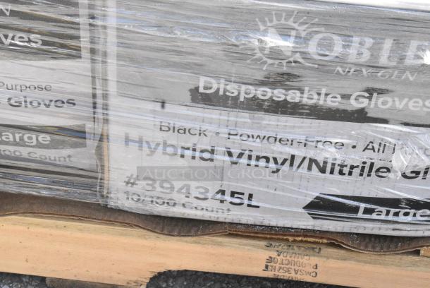 32 BRAND NEW SCRATCH AND DENT! Items Including 500LFLAT Choice 9, 12, 16, 20, and 24 oz. Clear PET Flat Lid with No Straw Slot - 1000/Case, 394345L Noble NexGen Powder-Free Disposable Black Hybrid 3 Mil Thick Gloves - Large - 1000/Case, 500CC32P Choice Clear PET Plastic Cold Cup - 32 oz. - 500/Case, 128HD8BULK Choice Heavy Duty 8 oz. Microwavable Translucent Plastic Deli Container - 480/Case. 32 Times Your Bid! - Image 7 of 14