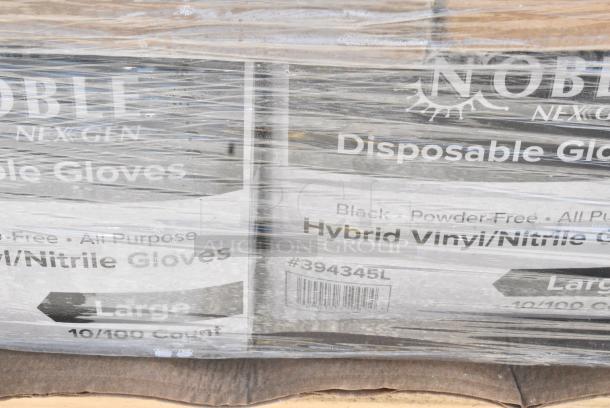 32 BRAND NEW SCRATCH AND DENT! Items Including 500LFLAT Choice 9, 12, 16, 20, and 24 oz. Clear PET Flat Lid with No Straw Slot - 1000/Case, 394345L Noble NexGen Powder-Free Disposable Black Hybrid 3 Mil Thick Gloves - Large - 1000/Case, 500CC32P Choice Clear PET Plastic Cold Cup - 32 oz. - 500/Case, 128HD8BULK Choice Heavy Duty 8 oz. Microwavable Translucent Plastic Deli Container - 480/Case. 32 Times Your Bid! - Image 8 of 14