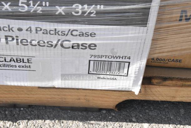 34 BRAND NEW SCRATCH AND DENT! Items Including 5008W Choice 8 oz. Tall White Poly Paper Hot Cup - 1000/Case, 346WKFSNSPM CUTLRY PK KFS/N/S&P WH250 WHITE - POLY PACK MEDWT, 127PL2 Choice PET Plastic Lid for 1.5 to 2.5 oz. Souffle Cup / Portion Cup - 2500/Case, 130WBKFORKH Choice Black Heavy Weight Wrapped Polystyrene Plastic Fork - 1000/Case, 500MFTN Lavex Natural Brown Kraft M-Fold (Multifold) Towel - 4000/Case, 5003DNAP NAPKIN 15x17 3PLY WH   2M. 34 Times Your Bid! - Image 12 of 16