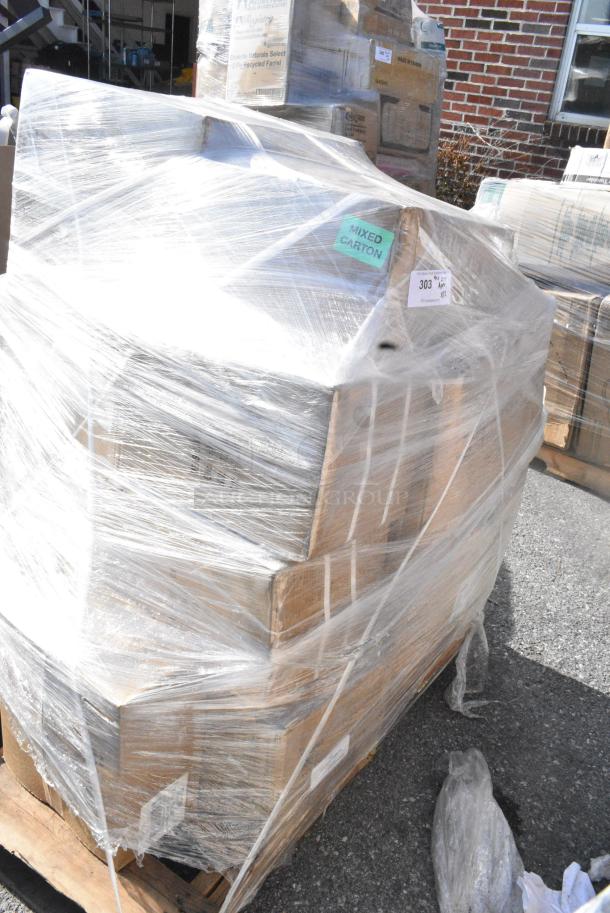 12 BRAND NEW SCRATCH AND DENT! Items Including Curtron MCS-36-AL Microshield 36" Aluminum Air Barrier - 120V, 427UMCBR09MC Lancaster Table & Seating 9' Round Mocha Umbrella Canopy for Bamboo Pulley Lift Umbrellas, 81A506336C , 81A506336C	1	Oasis 506336C POU1ACTHSK Aquarius Black Countertop Tri-Temp Point of Use Water Coole. 12 Times Your Bid! - Image 1 of 11