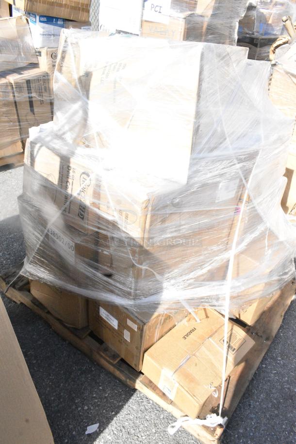 12 BRAND NEW SCRATCH AND DENT! Items Including Curtron MCS-36-AL Microshield 36" Aluminum Air Barrier - 120V, 427UMCBR09MC Lancaster Table & Seating 9' Round Mocha Umbrella Canopy for Bamboo Pulley Lift Umbrellas, 81A506336C , 81A506336C	1	Oasis 506336C POU1ACTHSK Aquarius Black Countertop Tri-Temp Point of Use Water Coole. 12 Times Your Bid! - Image 3 of 11