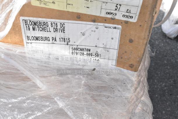 20 BRAND NEW SCRATCH AND DENT! Items Including 346WSNSM Choice Medium Weight White Wrapped Polypropylene Plastic Spork, Straw, and Napkin Kit - 1,000/Case, 423SWI36CP 36" High Wattage Strip Warmer with Adjustable Infinite Controls, 73AVF30WLFO Boltic 30" Wall-Mounted 2-Speed Oscillating Fan - 120V, 00CN070W 70 oz. White HDPE Plastic Canister - 57/Case, 500IRB100 1 Gallon (128 oz.) Translucent HDPE Industrial Round Jug - 60/Case, HPWC56020 Wilbur Curtis WC-56020 Base Assembly. 20 Times Your Bid! - Image 11 of 14