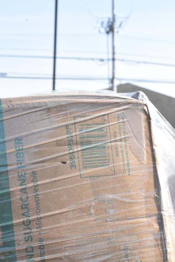 28 BRAND NEW SCRATCH AND DENT! Items Including 395OP10PF EcoChoice No PFAS Added 10" x 7 1/2" Natural Bagasse Blend Oval Plate - 500/Case, 394EN304XL Noble Products Nitrile White 3 Mil Thick All Purpose Powder-Free Textured Gloves - Extra Large - 1000/Case, 5013858HVY Lavex Hercules 55 Gallon 2 Mil 38" x 58" Low Density Heavy-Duty Black Can Liner / Trash Bag - 50/Case, 760IC04W Choice 4 oz. White Paper Frozen Yogurt / Food Cup - 1000/Case, 500CC16HD 16 oz. Plastic Cold Cup - Designed for Use Without Lids - 1000/Case, 394325M Noble NexGen Powder-Free Disposable Blue Hybrid 3 Mil Thick Gloves - Medium - 1000/Case, 130BKSPOONH. 28 Times Your Bid! - Image 5 of 14