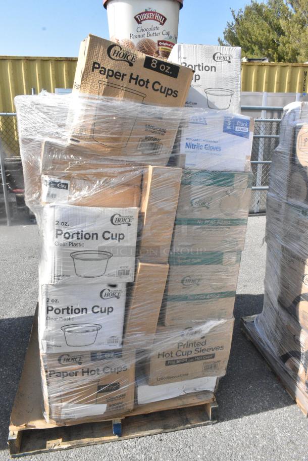 40 BRAND NEW SCRATCH AND DENT! Items Including 5008W Choice 8 oz. Tall White Poly Paper Hot Cup - 1000/Case, 5002BNAPBLK Choice Black 2-Ply Customizable Beverage / Cocktail Napkin - 1000/Case, 127P2C Choice Clear Plastic Souffle Cup / Portion Cup - 2 oz. - 2500/Case, 5008W Choice 8 oz. Tall White Poly Paper Hot Cup - 1000/Case, 500COLLAR COLLAR COFFEE BROWN 1200 ECO CHOICE 10-24oz CUPS, 2 Box 395RP07 EcoChoice No PFAS Added Bamboo / Bagasse Blend 7" Plate - 1000/Case, 127P2C Choice Clear Plastic Souffle Cup / Portion Cup - 2 oz. - 2500/Case, 347FP2P6 Visions 6 oz. Heavy Weight Clear 2-Piece Plastic Cone Champagne Flute - 120/Case, 347FP2P6 Visions 6 oz. Heavy Weight Clear 2-Piece Plastic Cone Champagne Flute - 120/Case. 40 Times Your Bid! - Image 4 of 21