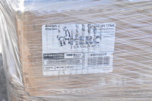 25 BRAND NEW SCRATCH AND DENT! Items Including 966TALLFLDN Choice Kraft Natural Tall-Fold 6" x 13" Dispenser Napkin - 8000/Case, 394365M Noble Products Powder-Free Disposable Clear Vinyl Gloves for Foodservice - Medium - 1000/Case, WI1BNHT5312 Choice 5" x 12 1/2" 1 Bottle Customizable Paper Wine Bag with Handle - 250/Case, 500TO993C3 Choice 9" x 9" x 3" Microwaveable 3-Compartment Black / Clear Plastic Hinged Container - 100/Case, 50012W Choice 12 oz. White Poly Paper Hot Cup - 1000/Case. 25 Times Your Bid! - Image 6 of 14