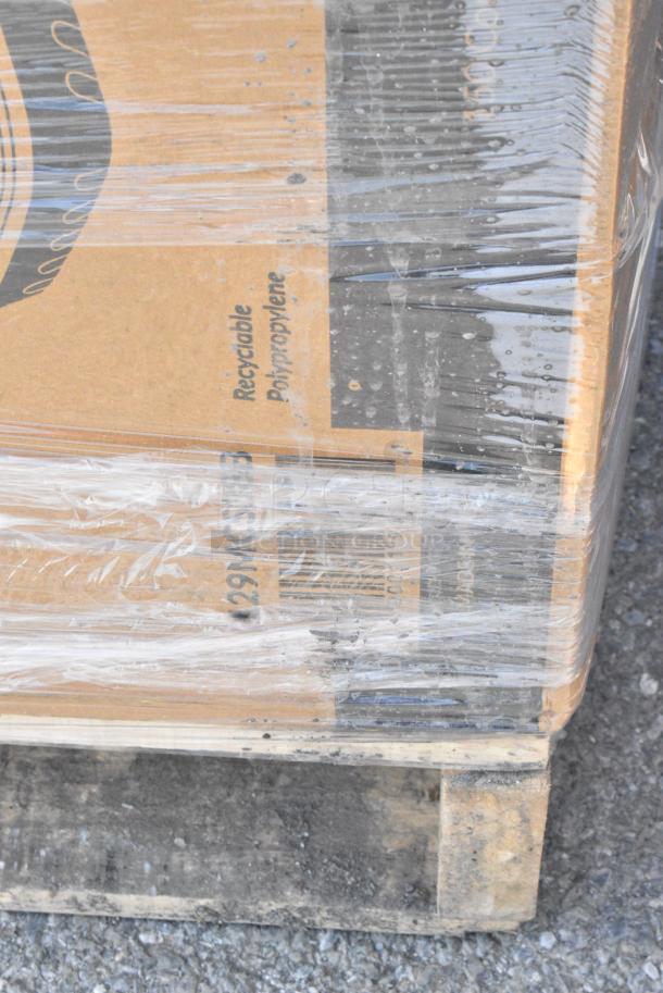 25 BRAND NEW SCRATCH AND DENT! Items Including 966TALLFLDN Choice Kraft Natural Tall-Fold 6" x 13" Dispenser Napkin - 8000/Case, 394365M Noble Products Powder-Free Disposable Clear Vinyl Gloves for Foodservice - Medium - 1000/Case, WI1BNHT5312 Choice 5" x 12 1/2" 1 Bottle Customizable Paper Wine Bag with Handle - 250/Case, 500TO993C3 Choice 9" x 9" x 3" Microwaveable 3-Compartment Black / Clear Plastic Hinged Container - 100/Case, 50012W Choice 12 oz. White Poly Paper Hot Cup - 1000/Case. 25 Times Your Bid! - Image 14 of 14