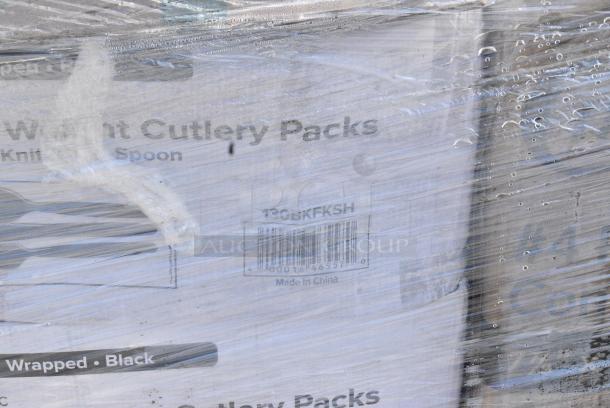 33 BRAND NEW SCRATCH AND DENT! Items Including 127PL400 Choice PET Plastic Lid for 3.25 to 5.5 oz. Souffle Cup / Portion Cup - 2500/Case, 130BKFKSH Choice Black Heavy Weight Wrapped Polystyrene Plastic Cutlery Pack - 500/Case, 2 129MCR24B Choice 24 oz. Black Round Microwavable Heavy Weight Container with Lid 7 1/4" - 150/Case, 105GC70002 Choice 2 Part Green and White Carbonless Guest Check Book - 50/Case, 347FP2P6 Visions 6 oz. Heavy Weight Clear 2-Piece Plastic Cone Champagne Flute - 120/Case, 127CH12F Choice 12 oz. Clear RPET Tall Hinged Deli Container - 200/Case, 2 129MCR24B Choice 24 oz. Black Round Microwavable Heavy Weight Container with Lid 7 1/4" - 150/Case. 33 Times Your Bid! - Image 7 of 19