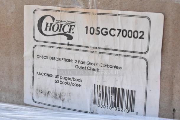 33 BRAND NEW SCRATCH AND DENT! Items Including 127PL400 Choice PET Plastic Lid for 3.25 to 5.5 oz. Souffle Cup / Portion Cup - 2500/Case, 130BKFKSH Choice Black Heavy Weight Wrapped Polystyrene Plastic Cutlery Pack - 500/Case, 2 129MCR24B Choice 24 oz. Black Round Microwavable Heavy Weight Container with Lid 7 1/4" - 150/Case, 105GC70002 Choice 2 Part Green and White Carbonless Guest Check Book - 50/Case, 347FP2P6 Visions 6 oz. Heavy Weight Clear 2-Piece Plastic Cone Champagne Flute - 120/Case, 127CH12F Choice 12 oz. Clear RPET Tall Hinged Deli Container - 200/Case, 2 129MCR24B Choice 24 oz. Black Round Microwavable Heavy Weight Container with Lid 7 1/4" - 150/Case. 33 Times Your Bid! - Image 12 of 19