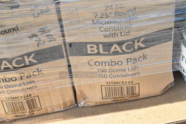 33 BRAND NEW SCRATCH AND DENT! Items Including 127PL400 Choice PET Plastic Lid for 3.25 to 5.5 oz. Souffle Cup / Portion Cup - 2500/Case, 130BKFKSH Choice Black Heavy Weight Wrapped Polystyrene Plastic Cutlery Pack - 500/Case, 2 129MCR24B Choice 24 oz. Black Round Microwavable Heavy Weight Container with Lid 7 1/4" - 150/Case, 105GC70002 Choice 2 Part Green and White Carbonless Guest Check Book - 50/Case, 347FP2P6 Visions 6 oz. Heavy Weight Clear 2-Piece Plastic Cone Champagne Flute - 120/Case, 127CH12F Choice 12 oz. Clear RPET Tall Hinged Deli Container - 200/Case, 2 129MCR24B Choice 24 oz. Black Round Microwavable Heavy Weight Container with Lid 7 1/4" - 150/Case. 33 Times Your Bid! - Image 18 of 19