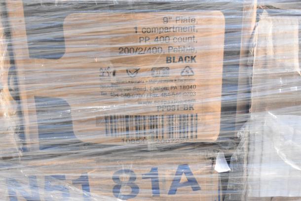 28 BRAND NEW SCRATCH AND DENT! Items Including 129MCR32W Choice 32 oz. White 7 1/4" Round Microwavable Heavy Weight Container with Lid - 150/Case, Solo 626NSL Prima PET Plastic Cold Cup Strawless Lid - 1000/Case, 500CC16 Choice Clear PET Customizable Plastic Cold Cup - 16 oz. - 1000/Case, 502386016CL Lavex 55-60 Gallon 16 Micron 38" x 60" High Density Janitorial Can Liner / Trash Bag - 200/Case, 395TO991 EcoChoice 9" x 9" x 3" Compostable No PFAS Added Bamboo / Bagasse 1 Compartment Take-Out Box - 200/Case, 795PLAKFT4 EcoChoice Kraft PLA Lined Compostable #4 Take-Out Container 7 3/4" x 5 1/2" x 3 1/2" - 160/Case, 500CC12 Choice Clear PET Customizable Plastic Cold Cup - 12 oz. - 1000/Case, 394EN502M. 28 Times Your Bid! - Image 8 of 19