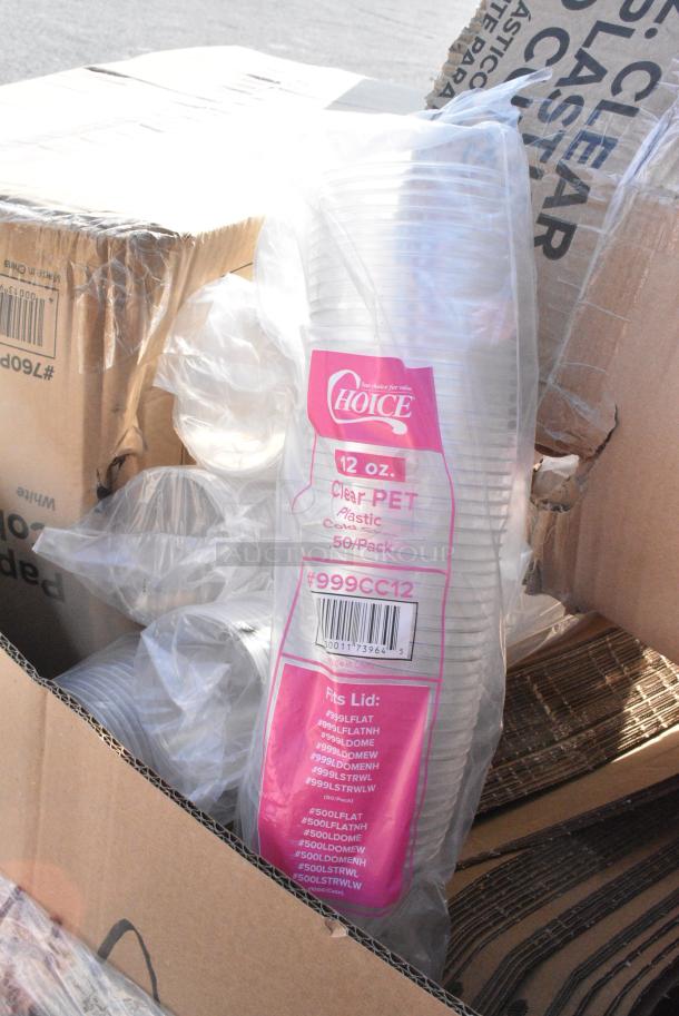 15 BRAND NEW SCRATCH AND DENT! Items Including 760PCC09W Choice 9 oz. White Poly Paper Cold Cup - 2000/Case, 500CC12 Choice Clear PET Customizable Plastic Cold Cup - 12 oz. - 1000/Case, 130BKKNIFEH CHOICE KNIFE HVY WGHT BLACK 1M, 433B Paper SOS Bags. 15 Times Your Bid! - Image 7 of 12