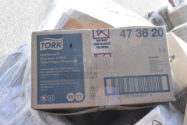 28 BRAND NEW SCRATCH AND DENT! Items Including 130TRAY16 TRAY 16" RND BLK 25 PET LID 130LID16, 712SNRSS Lavex Stainless Steel Wall Mount Sanitary Napkin Receptacle, 5535414 Acopa 10.5 oz. Customizable All-Purpose Wine Glass - 12/Case, 2 553020 Tork Dispense. 28 Times Your Bid! - Image 11 of 15