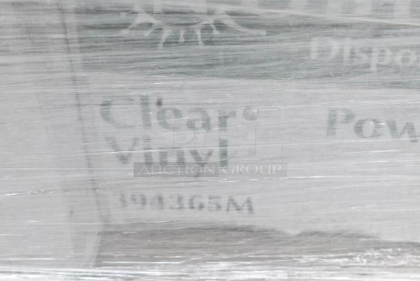 34 BRAND NEW SCRATCH AND DENT! Items Including 394405M Noble Products Powder-Free Disposable Blue Vinyl Gloves for Foodservice - Medium - 1000/Case, 182RRF14 Choice 10" x 14" Plastic Food Bag On A Roll - 1000/Case, 130BKFKSH Choice Black Heavy Weight Wrapped Polystyrene Plastic Cutlery Pack - 500/Case, 128HD12COMBO Choice Heavy Duty 12 oz. Microwavable Translucent Plastic Deli Container and Lid Combo Pack - 240/Case, 347RPBD10BNG Visions 10" Bone / Ivory Plastic Plate with Gold Bands - 120/Case. 34 Times Your Bid! - Image 11 of 17