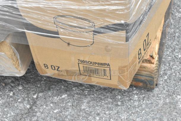 30 BRAND NEW SCRATCH AND DENT! Items Including 2 500MFTN Lavex Natural Brown Kraft M-Fold (Multifold) Towel - 4000/Case, 127CH32F Choice 32 oz. Clear RPET Tall Hinged Deli Container with Domed Lid - 200/Case, 500CC9 CUP 9oz PET SQUAT 1M FITS 500LFLAT, 500LDOME, 500TO883C3 Choice 8" x 8" x 3" Microwaveable 3-Compartment Black / Clear Plastic Hinged Container - 100/Case, 130CLFKSNH Choice Clear Heavy Weight Wrapped Polystyrene Plastic Cutlery Pack with Napkin - 500/Case, 500COLLAR EcoChoice Kraft Coffee Cup Sleeve / Jacket / Clutch - 10-24 oz. - 1200/Case, 760SOUP8WPA Choice 8 oz. White Double Poly-Coated Paper Food Cup with Vented Paper Lid - 250/Case. 30 Times Your Bid! - Image 16 of 18