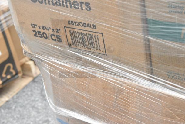 38 BRAND NEW SCRATCH AND DENT! Items Including CTR8BD Dart SafeSeal 8 oz. Plastic Tamper-Resistant, Tamper-Evident Bowl with Dome Lid - 240/Case, 122MCS38B Choice 38 oz. Black Rectangular Microwavable Heavy Weight Container with Lid 8 3/4" x 6 1/4" x 2" - 150/Case, 395RP09 EcoChoice No PFAS Added Bamboo / Bagasse Blend 9" Plate - 500/Case, 394385XL Noble Products White Powder-Free Disposable Latex Gloves for Foodservice - Extra Large - 1000/Case, 500CC9 Choice 9 oz. Clear PET Customizable Plastic Squat Cold Cup - 1000/Case, 612OB4LB Choice 4 lb. Oblong Foil Take-Out Container - 250/Case, 128HDLDBULK Choice 4 lb. Oblong Foil Take-Out Container - 250/Case, 2 8oz Deli Containers, 4 186CVBZ610 VacPak-It 6" x 10" Chamber Vacuum Packaging Bags with Zipper 3 Mil - 1000/Case, 128HDLDBULK Choice Heavy Duty Microwavable Translucent Plastic Deli Container Lid - 480/Case, 2 500CFT Lavex White C-Fold Standard Weight Towel - 2400/Case, 43302CUPC Choice 2-Compartment Clear OPS Plastic Jumbo Cupcake / Muffin Container - 250/Case. 38 Times Your Bid! - Image 10 of 20
