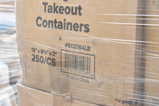 38 BRAND NEW SCRATCH AND DENT! Items Including CTR8BD Dart SafeSeal 8 oz. Plastic Tamper-Resistant, Tamper-Evident Bowl with Dome Lid - 240/Case, 122MCS38B Choice 38 oz. Black Rectangular Microwavable Heavy Weight Container with Lid 8 3/4" x 6 1/4" x 2" - 150/Case, 395RP09 EcoChoice No PFAS Added Bamboo / Bagasse Blend 9" Plate - 500/Case, 394385XL Noble Products White Powder-Free Disposable Latex Gloves for Foodservice - Extra Large - 1000/Case, 500CC9 Choice 9 oz. Clear PET Customizable Plastic Squat Cold Cup - 1000/Case, 612OB4LB Choice 4 lb. Oblong Foil Take-Out Container - 250/Case, 128HDLDBULK Choice 4 lb. Oblong Foil Take-Out Container - 250/Case, 2 8oz Deli Containers, 4 186CVBZ610 VacPak-It 6" x 10" Chamber Vacuum Packaging Bags with Zipper 3 Mil - 1000/Case, 128HDLDBULK Choice Heavy Duty Microwavable Translucent Plastic Deli Container Lid - 480/Case, 2 500CFT Lavex White C-Fold Standard Weight Towel - 2400/Case, 43302CUPC Choice 2-Compartment Clear OPS Plastic Jumbo Cupcake / Muffin Container - 250/Case. 38 Times Your Bid! - Image 12 of 20