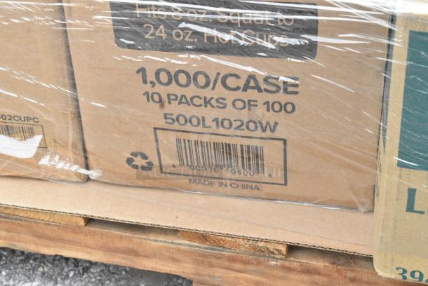 38 BRAND NEW SCRATCH AND DENT! Items Including CTR8BD Dart SafeSeal 8 oz. Plastic Tamper-Resistant, Tamper-Evident Bowl with Dome Lid - 240/Case, 122MCS38B Choice 38 oz. Black Rectangular Microwavable Heavy Weight Container with Lid 8 3/4" x 6 1/4" x 2" - 150/Case, 395RP09 EcoChoice No PFAS Added Bamboo / Bagasse Blend 9" Plate - 500/Case, 394385XL Noble Products White Powder-Free Disposable Latex Gloves for Foodservice - Extra Large - 1000/Case, 500CC9 Choice 9 oz. Clear PET Customizable Plastic Squat Cold Cup - 1000/Case, 612OB4LB Choice 4 lb. Oblong Foil Take-Out Container - 250/Case, 128HDLDBULK Choice 4 lb. Oblong Foil Take-Out Container - 250/Case, 2 8oz Deli Containers, 4 186CVBZ610 VacPak-It 6" x 10" Chamber Vacuum Packaging Bags with Zipper 3 Mil - 1000/Case, 128HDLDBULK Choice Heavy Duty Microwavable Translucent Plastic Deli Container Lid - 480/Case, 2 500CFT Lavex White C-Fold Standard Weight Towel - 2400/Case, 43302CUPC Choice 2-Compartment Clear OPS Plastic Jumbo Cupcake / Muffin Container - 250/Case. 38 Times Your Bid! - Image 19 of 20