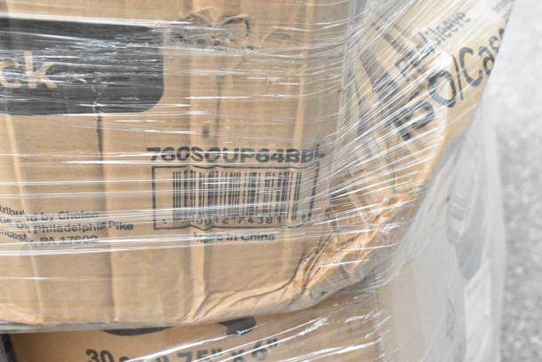 26 BRAND NEW SCRATCH AND DENT! Items Including 129MCS28B Choice 28 oz. Black Rectangular Microwavable Heavy Weight Container with Lid 8 3/4" x 6 1/4" x 1 3/4" - 150/Case, 394365M Noble Products Powder-Free Disposable Clear Vinyl Gloves for Foodservice - Medium - 1000/Case, 760SOUP64BBL Choice 64 oz. Black Paper Soup / Hot Food Cup Vented Lid - 150/Case, 130BKFKSNH Choice Black Heavy Weight Wrapped Polystyrene Plastic Cutlery Pack with Napkin - 500/Case, 500L1020B Choice Black Hot Paper Cup Travel Lid for 10-24 oz. Standard Cups and 8 oz. Squat Cups - 1000/Case, Dart 205HT1 White Foam Take Out Container with Perforated Hinged Lid 9" x 6" x 3" - 200/Case, 500CC9 Choice 9 oz. Platic Cold Cup. 26 Times Your Bid! - Image 7 of 13