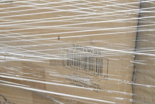27 BRAND NEW SCRATCH AND DENT! Items Including 50010W Choice 10 oz. White Poly Paper Hot Cup - 1000/Case, 500TW35 Choice 3.5 oz. Translucent Thin Wall Plastic Cold Cup - 2500/Case, 795PTOKFT8 T-OUT 6X5X3 PAPER KFT 300 #8 CHOICE, 500TW12 Choice 12 oz. Translucent Thin Wall Plastic Cold Cup - 1000/Case, 395RP10PF EcoChoice No PFAS Added 10" Natural Bagasse Blend Plate - 500/Case, 127SB24COMBO CHOICE 24 OZ. CLEAR PLASTIC SALAD BOWL WITH LID - 150/CASE, 500LDOME Choice 9 oz., 12 oz., 16 oz., 20 oz., 24 oz. Clear PET Dome Lid with 2" Hole - 1000/Case, 130BKFKSNX500 Choice Black Extra Heavy Weight Wrapped Polystyrene Plastic Cutlery Pack with Napkin - 500/Case. 27 Times Your Bid! - Image 6 of 15