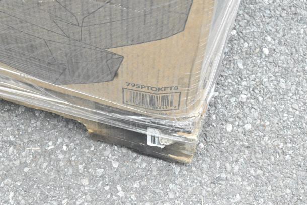 27 BRAND NEW SCRATCH AND DENT! Items Including 50010W Choice 10 oz. White Poly Paper Hot Cup - 1000/Case, 500TW35 Choice 3.5 oz. Translucent Thin Wall Plastic Cold Cup - 2500/Case, 795PTOKFT8 T-OUT 6X5X3 PAPER KFT 300 #8 CHOICE, 500TW12 Choice 12 oz. Translucent Thin Wall Plastic Cold Cup - 1000/Case, 395RP10PF EcoChoice No PFAS Added 10" Natural Bagasse Blend Plate - 500/Case, 127SB24COMBO CHOICE 24 OZ. CLEAR PLASTIC SALAD BOWL WITH LID - 150/CASE, 500LDOME Choice 9 oz., 12 oz., 16 oz., 20 oz., 24 oz. Clear PET Dome Lid with 2" Hole - 1000/Case, 130BKFKSNX500 Choice Black Extra Heavy Weight Wrapped Polystyrene Plastic Cutlery Pack with Napkin - 500/Case. 27 Times Your Bid! - Image 7 of 15