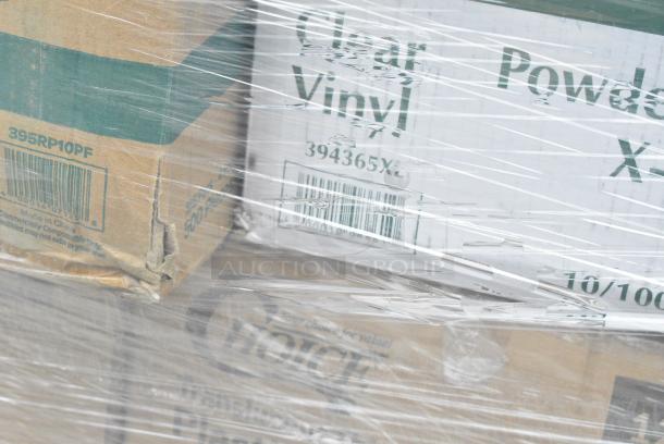 27 BRAND NEW SCRATCH AND DENT! Items Including 50010W Choice 10 oz. White Poly Paper Hot Cup - 1000/Case, 500TW35 Choice 3.5 oz. Translucent Thin Wall Plastic Cold Cup - 2500/Case, 795PTOKFT8 T-OUT 6X5X3 PAPER KFT 300 #8 CHOICE, 500TW12 Choice 12 oz. Translucent Thin Wall Plastic Cold Cup - 1000/Case, 395RP10PF EcoChoice No PFAS Added 10" Natural Bagasse Blend Plate - 500/Case, 127SB24COMBO CHOICE 24 OZ. CLEAR PLASTIC SALAD BOWL WITH LID - 150/CASE, 500LDOME Choice 9 oz., 12 oz., 16 oz., 20 oz., 24 oz. Clear PET Dome Lid with 2" Hole - 1000/Case, 130BKFKSNX500 Choice Black Extra Heavy Weight Wrapped Polystyrene Plastic Cutlery Pack with Napkin - 500/Case. 27 Times Your Bid! - Image 8 of 15