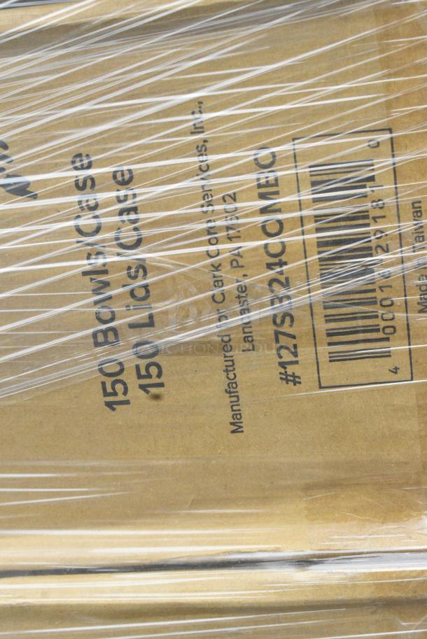 27 BRAND NEW SCRATCH AND DENT! Items Including 50010W Choice 10 oz. White Poly Paper Hot Cup - 1000/Case, 500TW35 Choice 3.5 oz. Translucent Thin Wall Plastic Cold Cup - 2500/Case, 795PTOKFT8 T-OUT 6X5X3 PAPER KFT 300 #8 CHOICE, 500TW12 Choice 12 oz. Translucent Thin Wall Plastic Cold Cup - 1000/Case, 395RP10PF EcoChoice No PFAS Added 10" Natural Bagasse Blend Plate - 500/Case, 127SB24COMBO CHOICE 24 OZ. CLEAR PLASTIC SALAD BOWL WITH LID - 150/CASE, 500LDOME Choice 9 oz., 12 oz., 16 oz., 20 oz., 24 oz. Clear PET Dome Lid with 2" Hole - 1000/Case, 130BKFKSNX500 Choice Black Extra Heavy Weight Wrapped Polystyrene Plastic Cutlery Pack with Napkin - 500/Case. 27 Times Your Bid! - Image 12 of 15