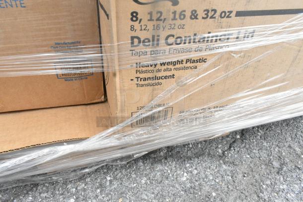 22 BRAND NEW SCRATCH AND DENT! Items Including 129MCR32B Choice 32 oz. Black Round Microwavable Heavy Weight Container with Lid 7 1/4" - 150/Case, 5001RT800N Lavex 8" Natural Kraft Hardwound Paper Towel, 800 Feet / Roll - 6/Case, 500CC16 Choice Clear PET Customizable Plastic Cold Cup - 16 oz. - 1000/Case, 129MCR32B Choice 32 oz. Black Round Microwavable Heavy Weight Container with Lid 7 1/4" - 150/Case, 5002DNAP NAPKIN 15X16.53 2PLYWH 3M 5002DNAP CHOICE, 394385XL Noble Products White Powder-Free Disposable Latex Gloves for Foodservice - Extra Large - 1000/Case, 500CC16 Choice Clear PET Customizable Plastic Cold Cup - 16 oz. - 1000/Case, 128HDLDBULK Choice Heavy Duty Microwavable Translucent Plastic Deli Container Lid - 480/Case. 22 Times Your Bid! - Image 6 of 18
