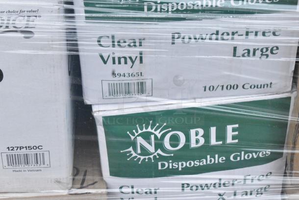 40 BRAND NEW SCRATCH AND DENT! Items Including 394365XL Noble Products Powder-Free Disposable Clear Vinyl Gloves for Foodservice - Extra Large - 1000/Case, 500TW7 Choice 7 oz. Translucent Thin Wall Plastic Cold Cup - 2500/Case, 612527HD Choice 7" Round Heavy Weight Foil Take-Out Pan - 500/Case, 127P150C SOUFFLE 1.5oz PLAS CL2.5M PP FIT 127PL2/301PL200N, 760PCC16W Choice 16 oz. White Poly Paper Cold Cup - 1000/Case. 40 Times Your Bid! - Image 12 of 13