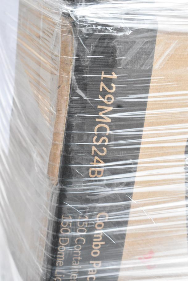 27 BRAND NEW SCRATCH AND DENT! Items Including 5002DNAPNV Choice 15" x 17" Navy Blue 2-Ply Customizable Paper Dinner Napkin - 1000/Case, 347BP10WH Choice 10 1/4" White Plastic Plate - 500/Case, 50012DWALLC Coffee Break Print Smooth Double Wall Paper Hot Cup, VacPak-It 186CVB4812 8" x 12" Chamber Vacuum Packaging Pouches / Bags 4 Mil - 1000/Case, 128HD16COMBO Choice Heavy Duty 16 oz. Microwavable Translucent Plastic Deli Container and Lid Combo Pack - 240/Case, 966TALLFLDB Choice White Tall-Fold 6" x 13" Dispenser Napkin - 8000/Case, 127P2C Choice Clear Plastic Souffle Cup / Portion Cup - 2 oz. - 2500/Case, 500COLLARBR EcoChoice Kraft Coffee Cup Sleeve / Jacket / Clutch - 10-24 oz. - 1200/Case. 27 Times Your Bid! - Image 6 of 19