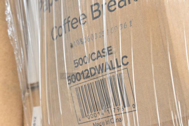 27 BRAND NEW SCRATCH AND DENT! Items Including 5002DNAPNV Choice 15" x 17" Navy Blue 2-Ply Customizable Paper Dinner Napkin - 1000/Case, 347BP10WH Choice 10 1/4" White Plastic Plate - 500/Case, 50012DWALLC Coffee Break Print Smooth Double Wall Paper Hot Cup, VacPak-It 186CVB4812 8" x 12" Chamber Vacuum Packaging Pouches / Bags 4 Mil - 1000/Case, 128HD16COMBO Choice Heavy Duty 16 oz. Microwavable Translucent Plastic Deli Container and Lid Combo Pack - 240/Case, 966TALLFLDB Choice White Tall-Fold 6" x 13" Dispenser Napkin - 8000/Case, 127P2C Choice Clear Plastic Souffle Cup / Portion Cup - 2 oz. - 2500/Case, 500COLLARBR EcoChoice Kraft Coffee Cup Sleeve / Jacket / Clutch - 10-24 oz. - 1200/Case. 27 Times Your Bid! - Image 8 of 19