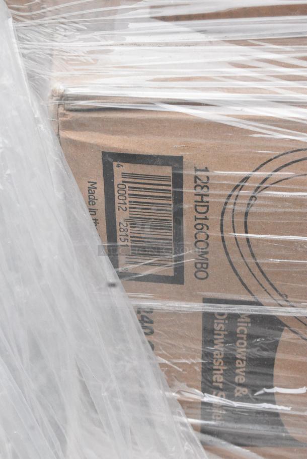 27 BRAND NEW SCRATCH AND DENT! Items Including 5002DNAPNV Choice 15" x 17" Navy Blue 2-Ply Customizable Paper Dinner Napkin - 1000/Case, 347BP10WH Choice 10 1/4" White Plastic Plate - 500/Case, 50012DWALLC Coffee Break Print Smooth Double Wall Paper Hot Cup, VacPak-It 186CVB4812 8" x 12" Chamber Vacuum Packaging Pouches / Bags 4 Mil - 1000/Case, 128HD16COMBO Choice Heavy Duty 16 oz. Microwavable Translucent Plastic Deli Container and Lid Combo Pack - 240/Case, 966TALLFLDB Choice White Tall-Fold 6" x 13" Dispenser Napkin - 8000/Case, 127P2C Choice Clear Plastic Souffle Cup / Portion Cup - 2 oz. - 2500/Case, 500COLLARBR EcoChoice Kraft Coffee Cup Sleeve / Jacket / Clutch - 10-24 oz. - 1200/Case. 27 Times Your Bid! - Image 10 of 19