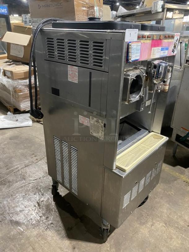 Taylor Dunkin Donuts Style Commercial Stainless Steel Electric Powered 2-Flavor Uncarbonated Frozen Beverage/Coolatta Machine! With Blender/Mixing Attachment! With Drip Tray! Model: 342D-27 SN: K3076160! 208-230V 1 Phase! On Casters! - Image 2 of 11