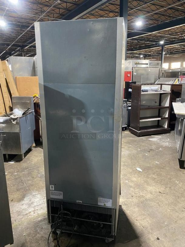 True Commercial Stainless Steel Solid Single Door Reach In Freezer! Energy Star Certified! With Poly Coated Wire Rack! Model: T-19F-HC SN: 9624952! 115V 1 Phase! On Casters! - Image 3 of 9