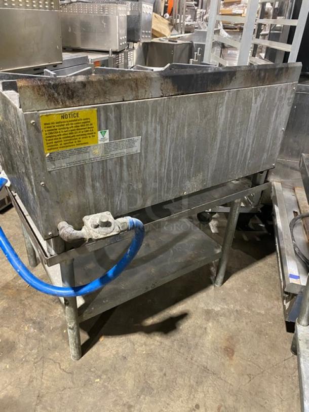 Star Ultra-Max Series Commercial Stainless Steel Natural Gas Powered 6 Burner Hot Plate! With Thermostatic Controls! Model: 806HA-8U SN: HP806A0316A0012! With Single Shelf Equipment Stand! On Legs! - Image 3 of 9
