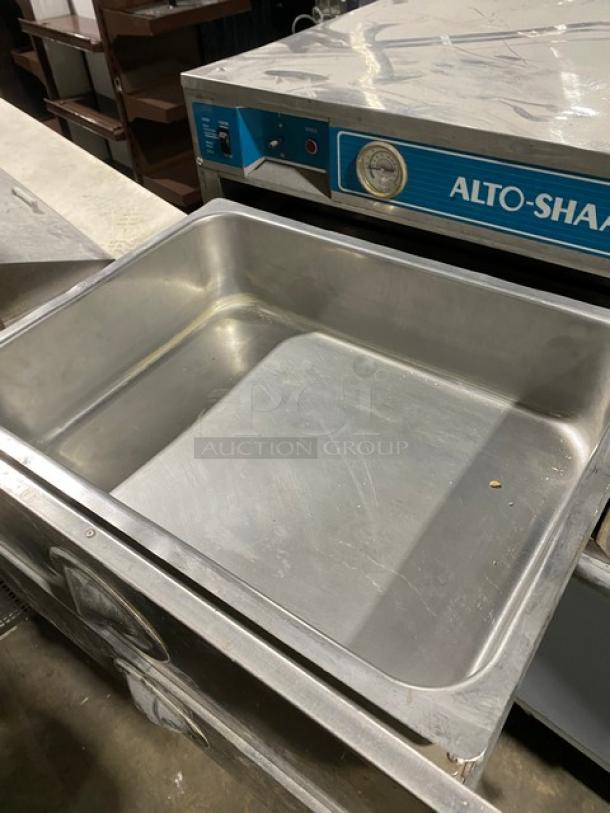 Alto-Shaam Commercial Stainless Steel Electric Powered Free Standing Double Warming Drawers! Model: 500-2D SN: 5860-115-1194! 125V 1 Phase! - Image 6 of 10