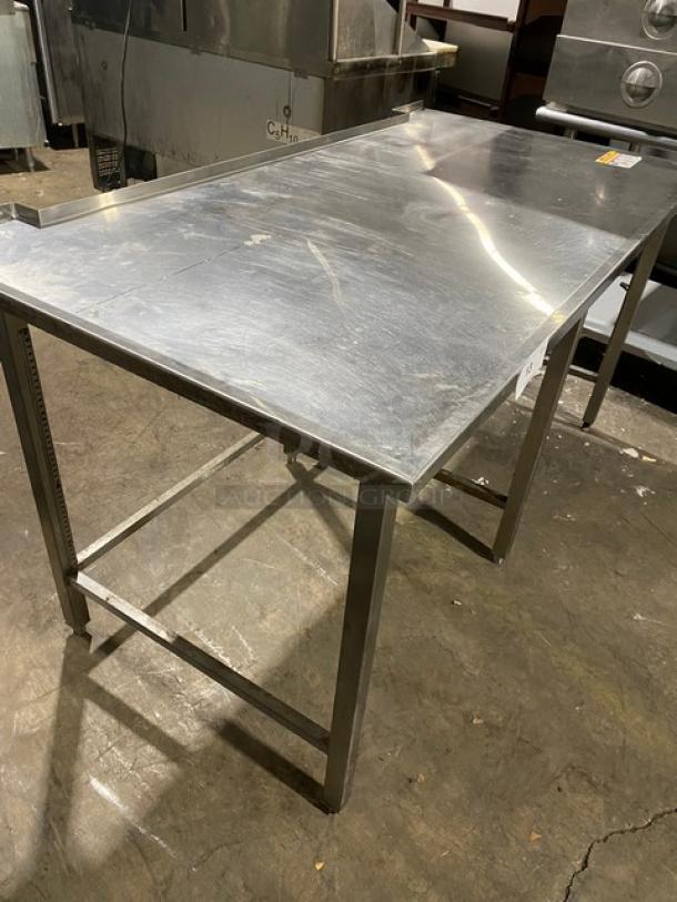 Commercial Stainless Steel Open Base Work Top Table! On Legs! - Image 2 of 8