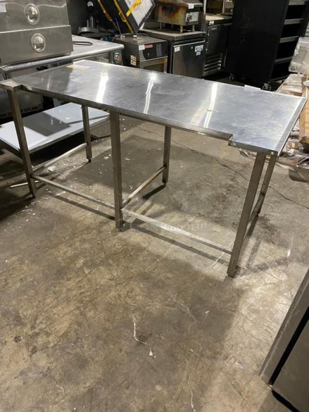 Commercial Stainless Steel Open Base Work Top Table! On Legs! - Image 3 of 8