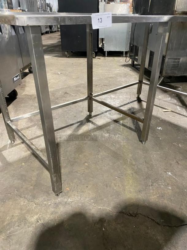 Commercial Stainless Steel Open Base Work Top Table! On Legs! - Image 6 of 8